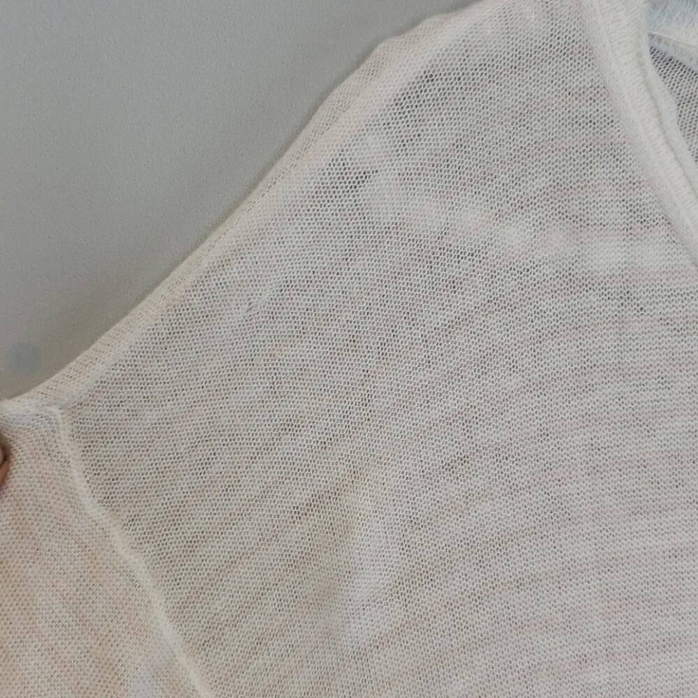 Free‎ People Pink Striped Top with Lace sides panel SZ S - Picture 8 of 8